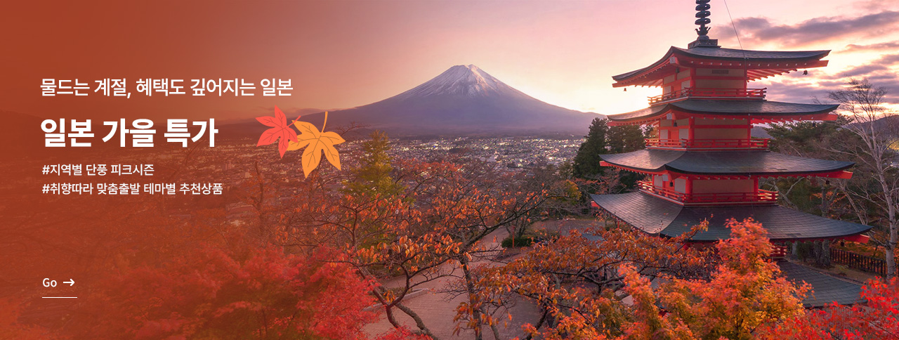 일본 가을 특가